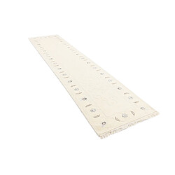 Vidal Tapis de couloir en laine 396x84 beige Darya