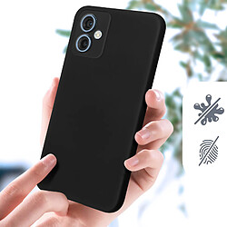 Acheter Avizar Coque pour Xiaomi Redmi Note 12 5G Silicone Semi-rigide Soft-touch Noir