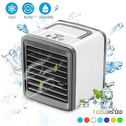 Refroidisseur D'Air Portable Mini Climatisation USB Refroidisseur D'Air Ventilateur Humidificateur Ventilateur De Refroidissement à Air Refroidi à L'Eau Pour Chambre De Bureau