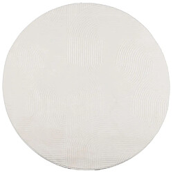 vidaXL Tapis IZA poils courts style scandinave crème Ø 100 cm