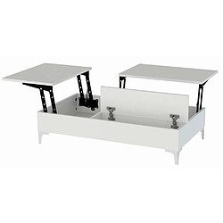 Acheter Hanah Home Table basse modulable en aggloméré Esinti blanc.