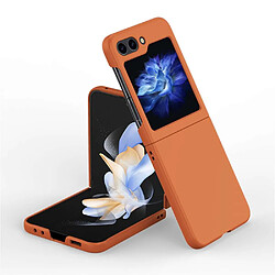 Avis Htdmobiles Coque pour Samsung Galaxy Z Flip 5 5G - housse etui rigide avant et arriere - ORANGE