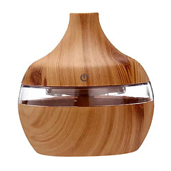 300ml Humidificateur d'air Motif de Grain de Bois élégant pour Chambre de Bébé en bois-Marron