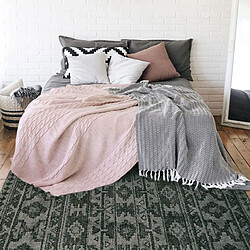 Thedecofactory VENISE - Tapis à motifs ethniques scandinaves gris 133x190