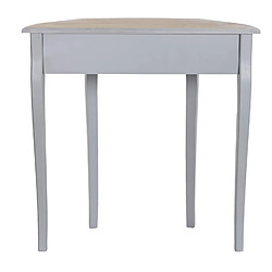 Pegane Table console en bois de pauwlounia et MDF coloris gris - Longueur 80,50 x Profondeur 34 x hauteur 78,50 cm