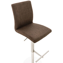 Acheter Non Tabouret de bar Cadiz tissu acier inoxydable