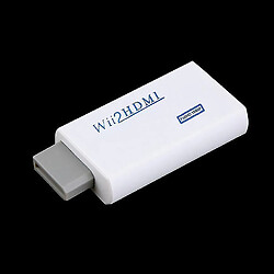 Acheter Universal White Plastic Wii à HDMI 1080p Adaptateur de convertisseur de mise à l'échelle avec sortie audio de 3,5 mm