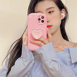 Avis GUPBOO Étui pour iPhone13 Simple Love Bracket Solid Color Phone Case Silicone