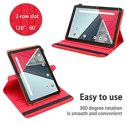 Cadorabo Coque Trekstor Surftab Y10 (10.1 Zoll) Etui en Rouge