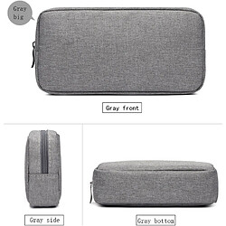 Acheter Wewoo Sacoche Pack d'alimentation pour sac de rangement de câble de données chargeur de casque multifonctionneltaille L23 x 11,5 x 5,5 cm Gris