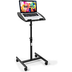 Duronic Table de travail mobile assis-debout WPS27 | Podium à roulettes | Grande surface pour PC ou vidéo projecteur | Hauteur ajustable 67,5 – 100 cm | Capacité 10 kg | Idéal pour les présentations