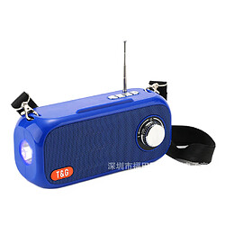 Universal Portable Bluetooth Haut-parleur sans fil Colonne de bascules de l'usb extérieur Prise en charge des haut-parleurs Aux TF FM Radio Subwoofer Solar Energy Solar Solar Soldpeak | Haut-parleurs portables (Bleu)