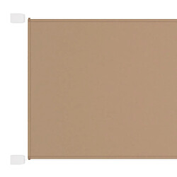 vidaXL Auvent vertical Taupe 100x600 cm Tissu oxford