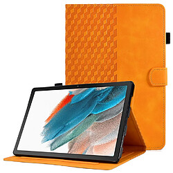 Etui en PU motif de couture, anti-chute, avec support et porte-cartes pour Samsung Galaxy Tab A8 10.5 (2021) (X200/X205) - kaki