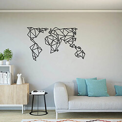 EPIKASA Décoration Murale en Métal Carte du Monde 21