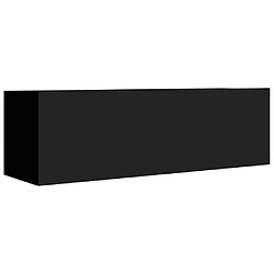 Acheter Maison Chic Ensemble de meubles TV 3 pcs | Banc TV Moderne pour salon | Meuble de Rangement - Noir Aggloméré -MN46839