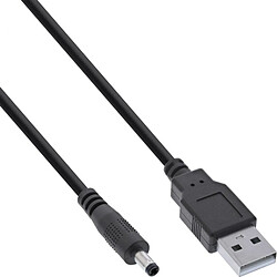 InLine USB DC Stromadapterkabel - USB A Stecker zu DC 4,0x1,70mm Hohlstecker - sc (26806D)