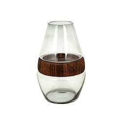 Vase Alexandra House Living Naturel Bois verre 18 x 29 x 18 cm