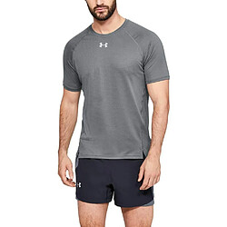 Under Armour Qualifier Shortsleeve T-Shirt Homme Gris FR : XL (Taille Fabricant : XL)