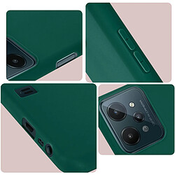 Avizar Coque Realme C31 Silicone Flexible Finition Mate Anti-traces vert foncé pas cher