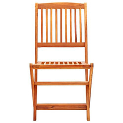 Avis Maison Chic Lot de 8 Chaises de jardin,Fauteuil d'extérieur pliables Bois d'eucalyptus massif -MN69310