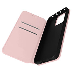 Avizar Housse pour Xiaomi 13 clapet magnétique porte-carte Support vidéo Rose