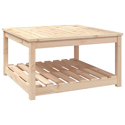 Maison Chic Table de jardin | Table d'extérieur 82,5x82,5x45 cm bois massif de pin -GKD83603