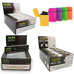 Mix3Deal Box Jass Slim + Jass Black + Jass Rolls + 5 Briquets Tempête