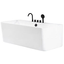 Acheter Beliani Baignoire semi-îlot blanche 170 x 75 cm QUATRE