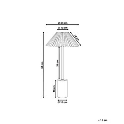 Avis Beliani Lampe à poser beige BALUARTE