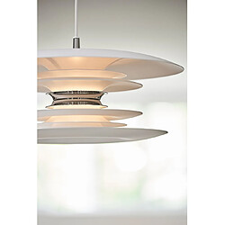 Luminaire Center Suspension DIABLO en Métal et Blanc mat Diamètre 40 Cm