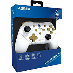 Manette - KONIX - Blanc - Switch et PC - Sous Licence Officielle FFF pas cher