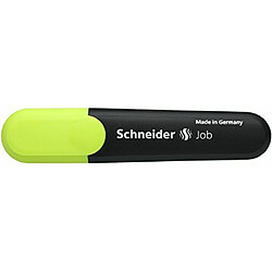 Schneider job 150 Surligneur rechargeable Résiste à la lumière Avec clip Jaune Lot de 10