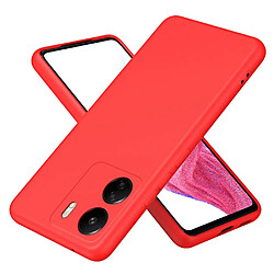 Htdmobiles Coque pour Xiaomi Redmi 13C / Poco C65 / Poco M6 5G - housse etui silicone gel fine + verre trempe - ROUGE