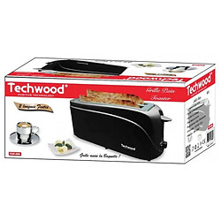 Techwood Pack Bouilloire 1600W 1L7 Noire + Grill pain Baguettes 1300W double larges fentes