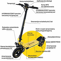 Acheter Trottinette Électrique Manta XRIDER F10 Jaune Noir 800 W