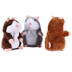 Universal Jolie hamster parlante en peluche - enregistreur de son farci (brun profond)