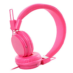 Avis EP05 3.5mm Casque Filaire Avec Micro Casque Pour Téléphone Ordinateur PC Rose Rouge