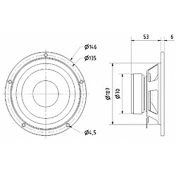 Alpexe VS-W130S/4 - Haut-parleur (4007540090221)