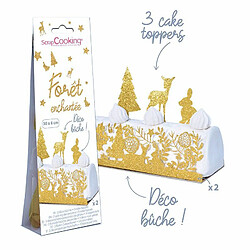 Acheter Scrapcooking Décorations dorées pour bûche Forêt enchantée