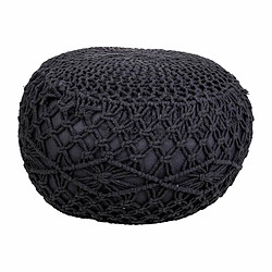 Pouf Alexandra House Living Gris foncé polystyrène 45 x 30 x 45 cm