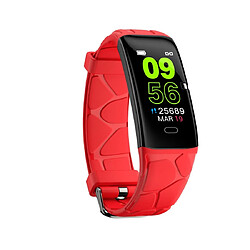 Wewoo Bracelet connecté E58 Écran couleur IPS de 0,96 pouce Smartwatch IP67 imperméablerappel d'appel à l'assistance / surveillance de la fréquence cardiaque / de la pression artérielle / du sommeil / Oxymètre rouge