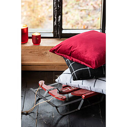 Acheter Dansmamaison Coussin Carre Velours Rouge