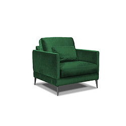 Avis MAISON AUBERTIN Fauteuil Splendido Velours Vert 1 Place