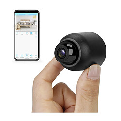 Chrono Caméra espion WiFi 1080P HD sans fil avec détection de mouvement(Noir)