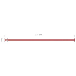 vidaXL Barre de retournement 125 cm Acier Rouge pas cher