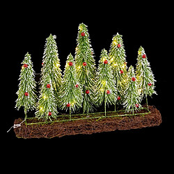 BigBuy Christmas Décorations de Noël Marron Vert Plastique 46 x 10 x 36 cm