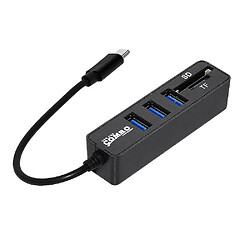 Universal Type C Hub 2.0 Multi USB 2.0 Hub Usb Splitter TF SD Card Reader All in One for PC Computer