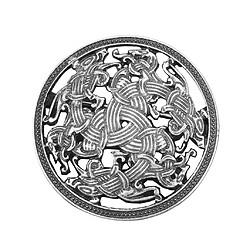 Symbole Norvégien Du Bouclier Viking Médiéval Broche Ovale Châle Châle Chandail Broche 3 pas cher