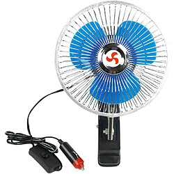 Ventilateur de Voiture à Clipser Refroidisseur de Ventilateur de Voiture de 7 pouces Ventilateur Oscillant de Refroidissement Portable 12V